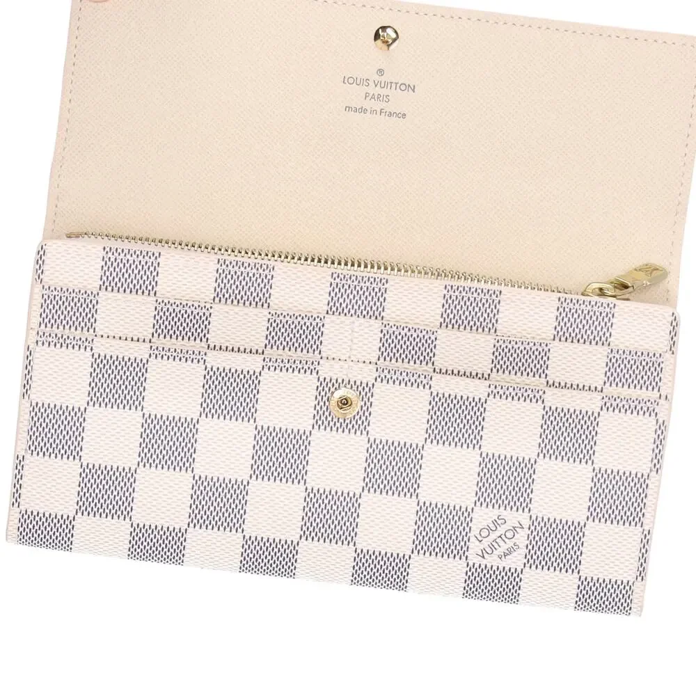 Louis Vuitton Sarah Envelope Wallet Damier Azur Beige